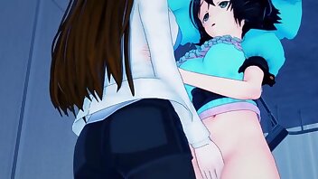 lezbični seks,seks anime